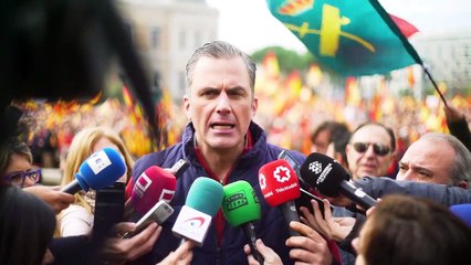 VOX ho en Plaza de Colón Madrid en la manifestación de España Viva