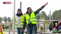 Gilets jaunes : opération péage gratuit à Saint-Selves en Gironde