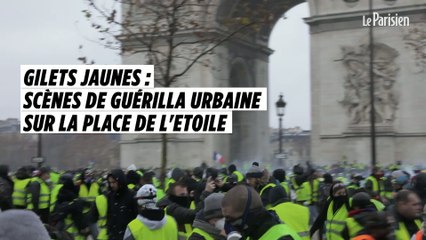 Gilets jaunes : scènes de guérilla urbaine sur la place de l'Etoile