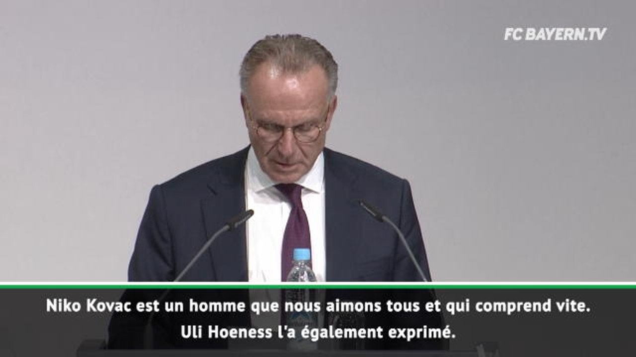 Bayern - Kovac : "Hoeness et Rummenigge apportent leur soutien à Kovac"