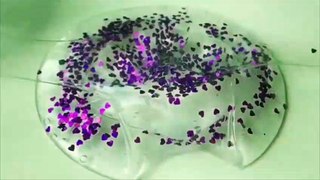 Clear clay slime mixing - most satisfying slime ASMR video compilation