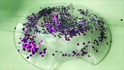 Clear clay slime mixing - most satisfying slime ASMR video compilation