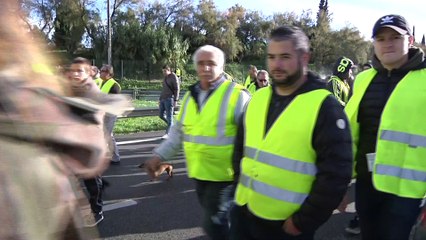 Gilets Jaunes Arles : près d'un millier de manifestants sur la RN113