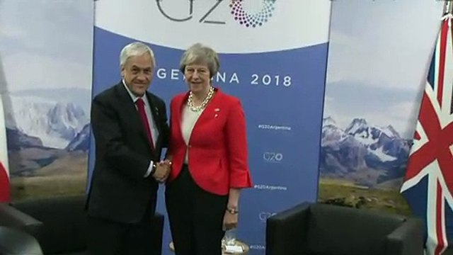 Theresa May meets Chile President Sebastián Piñera