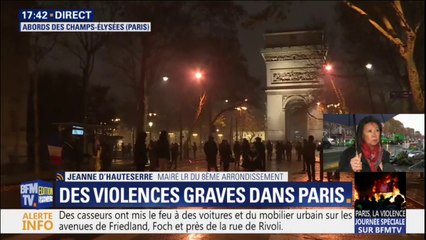 La maire du 8e arrondissement de Paris dénonce "des scènes de guérilla urbaine"