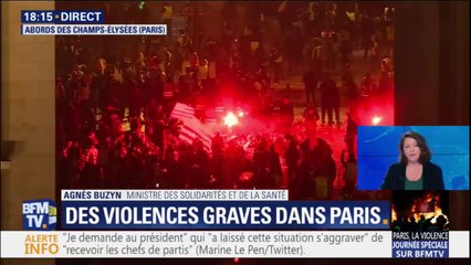 Violences à Paris: Agnès Buzyn "s'énerve" contre l'attitude des partis "qui n'ont rien fait de courageux"
