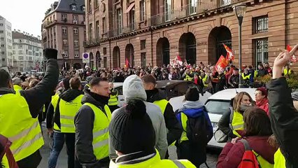 Manifestation de la CGT à Strasbourg