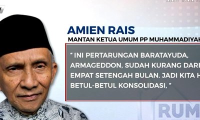 Amien Rais: Pilpres 2019 Seperti Armagedon