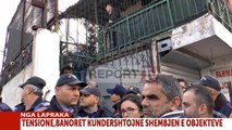 Report TV - Banorët kundërshtojnë shembjen e banesave, tensionohet situata në Laprakë