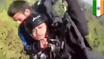 Pilot heroically saves tourist in paragliding accident in India