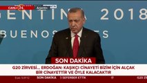 Başkan Erdoğan, G-20 Zirvesi'nde konuşma yapıyor