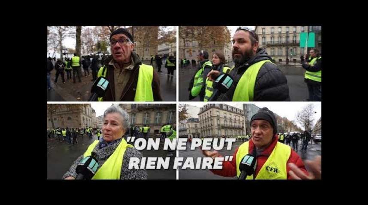 Les gilets jaunes déçus de ne pas avoir pu manifester sur les Champs-Élysées