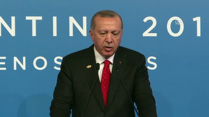 Cumhurbaşkanı Erdoğan, Trump'la görüşmesini değerlendirdi - BUENOS AIRES