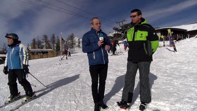 Hautes-Alpes : un décors magique que la première journée de ski à Serre-Chevalier ce samedi