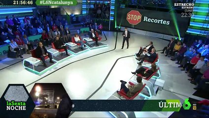 Eduardo Inda habla en La Sexta Noche sobre la huelga en Cataluña