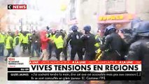 Gilets Jaunes : Les images des violences en région hier, de Nantes à Bordeaux en passant par Avignon et Le Puy-en Velay