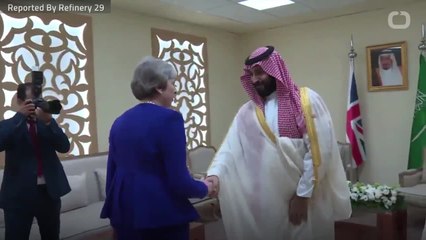 President Donald Trump Criticized For Greeting Mohammed Bin Salman