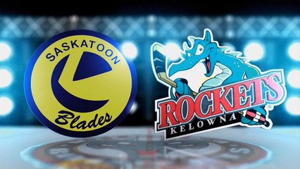 WHL Saskatoon Blades 5 at Kelowna Rockets 4
