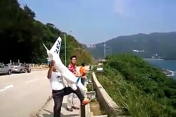 Magic or something else, toy Airplane flying in air like real, watch-able video