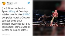 Boxe. Deontay Wilder conserve son titre en arrachant le nul face à Tyson Fury