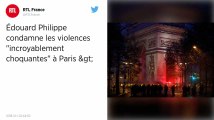 Violences à Paris. Philippe condamne des scènes 
