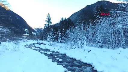 Rize Çat Vadisi'nde Kış Güzelliği