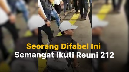 Tabik! Berjalan Tanpa Kursi Roda, Rikun Ikuti Reuni 212