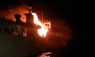 KM Gerbang Samudra 1 Terbakar, 145 Penumpang Dievakuasi