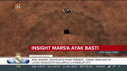 InSigt Mars'a ayak bastı
