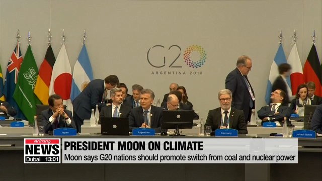 1202 Pres. Moon calls on G20 nations to help tackle climate change