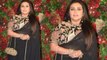 Deepika & Ranveer Reception: Rani Mukerji looks a little FAT in her black sheer saree | FilmiBeat