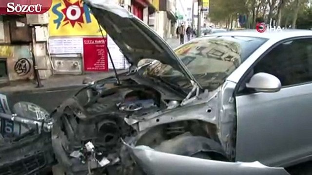 İstanbul’un göbeğinde alkollü sürücü ortalığı birbirine kattı