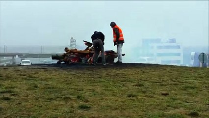Gilets jaunes : opération nettoyage au rond-point de Lesménils