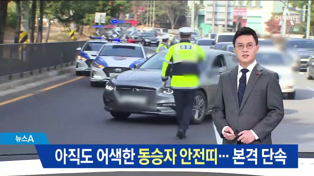 1시간 동안 7대 적발…어색한 동승자 안전띠 착용