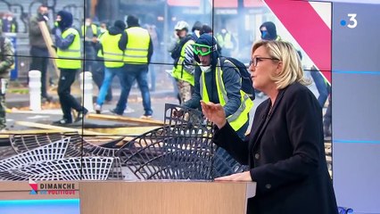 Violences à Paris : Marine Le Pen évoque évoque "une volonté politique de laisser dégénérer pour décrédibiliser"