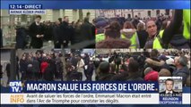 Des gilets jaunes scandent 