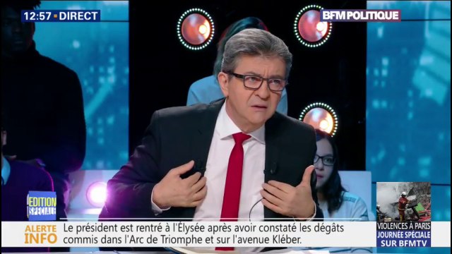 Ils donnent du poids à ma parole. Selon Mélenchon, les gilets jaunes aspirent à son programme