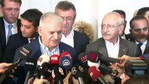 Görüşme sonrası Binali Yıldırım ve Kemal Kılıçdaroğlu'ndan açıklama