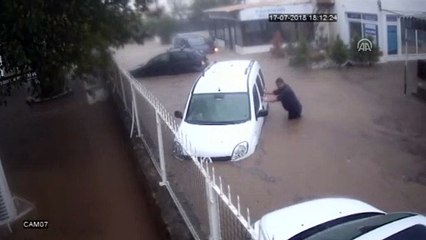 Otomobili selden kurtarma çabası - MUĞLA
