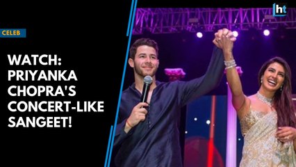 Watch: Priyanka Chopra and Nick Jonas' concert-like sangeet ceremony!