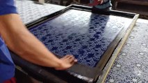 Seragam batik murah untuk sekolahan dan kantoran tehnik handprinting di Batikdlidir