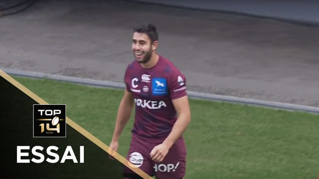 TOP 14 - Essai Romain BUROS 2 (UBB) - Perpignan - Bordeaux-Bègles - J11 - Saison 2018/2019