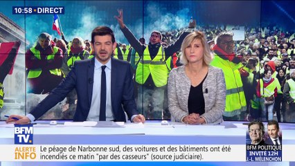 Gilets jaunes: Le président à l'Arc de Triomphe