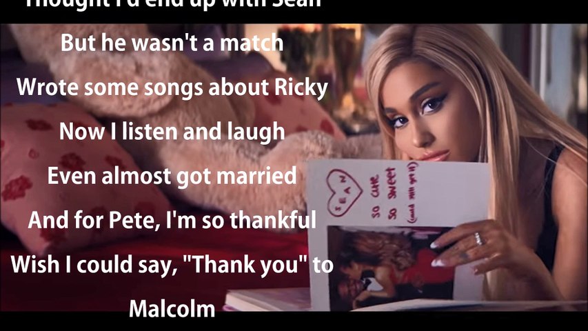 Ariana Grande - thank u, next - Lyrics