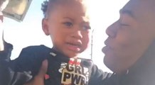 Baton Rouge rapper, Fredo Bang, gives $100 to a little girl, and she refuses to leave him