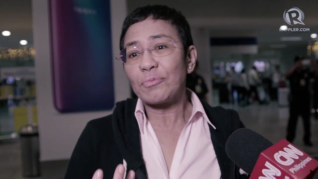 Maria Ressa arrives in Manila amid arrest fears