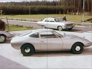 Tests routiers de l'Opel Experimental GT (1966)