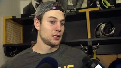 Brandon Carlo after Bruins loss to the Red Wings