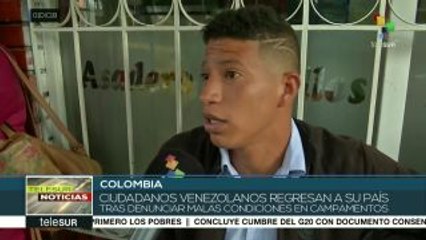 Descargar video: teleSUR Noticias: 40 venezolanos regresan a su país desde Colombia