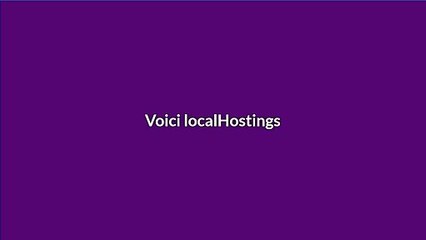 localHostings - Présentation